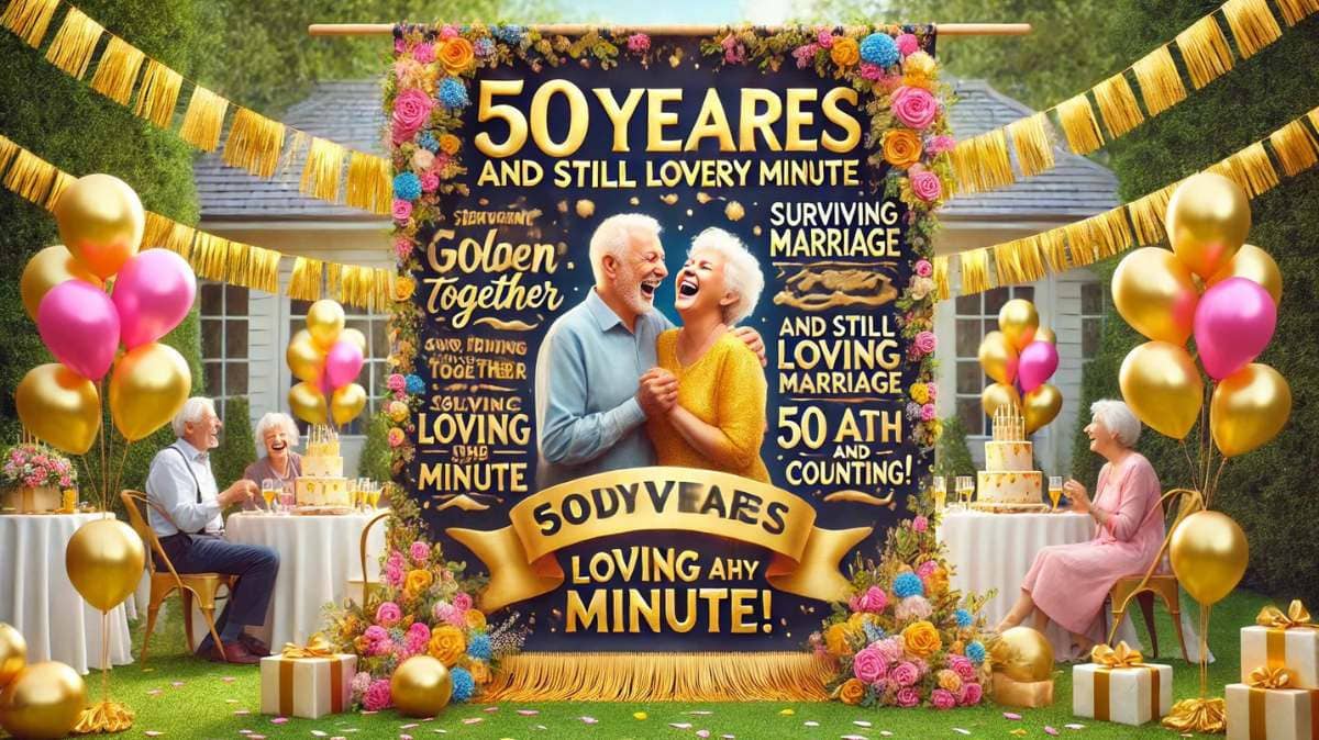 Heartwarming and funny 50th anniversary quotes for Golden Jubilee celebrations.